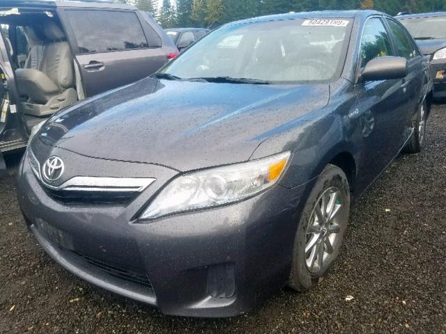 4T1BB3EK3AU115440 - 2010 TOYOTA CAMRY HYBR GRAY photo 2