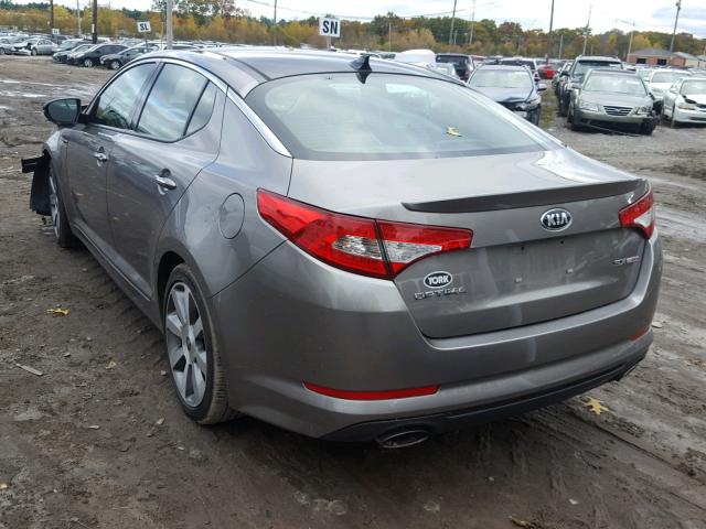 5XXGR4A69DG248525 - 2013 KIA OPTIMA SX GRAY photo 3