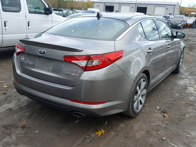 5XXGR4A69DG248525 - 2013 KIA OPTIMA SX GRAY photo 4