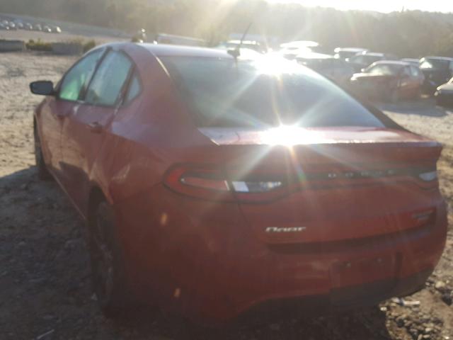 1C3CDFBH9DD153311 - 2013 DODGE DART SXT RED photo 3