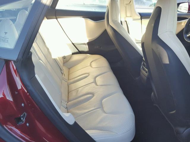5YJSA1DN5CFS00363 - 2012 TESLA MODEL S Կարմիր լուսանկար 6