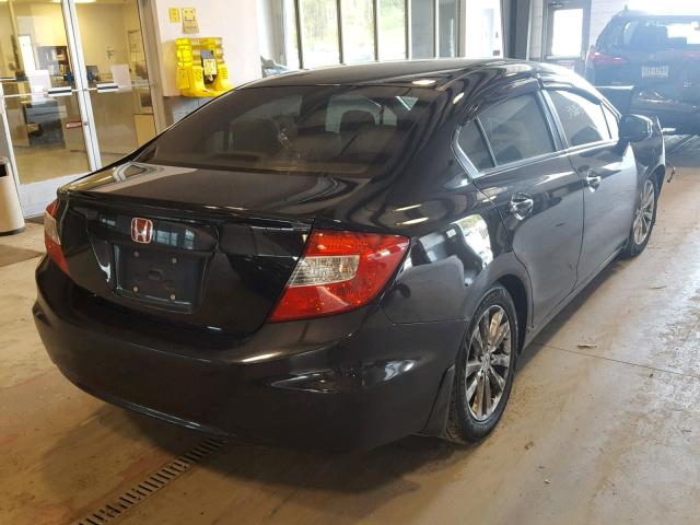 19XFB2F99CE000869 - 2012 HONDA CIVIC EXL BLACK photo 4