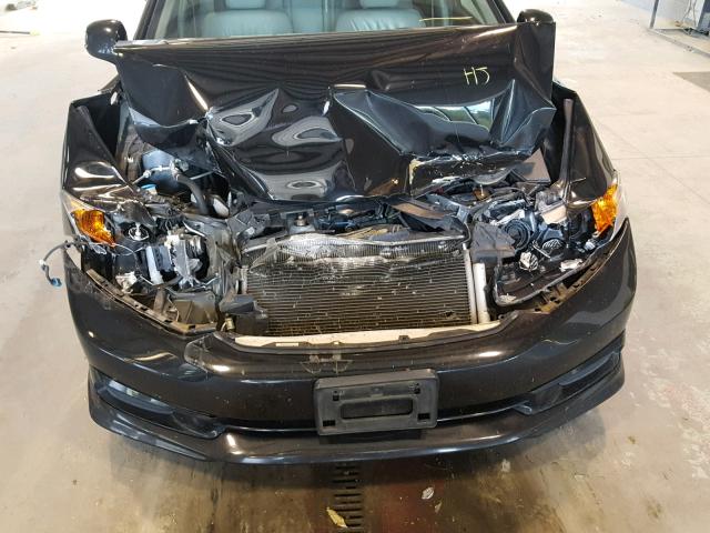 19XFB2F99CE000869 - 2012 HONDA CIVIC EXL BLACK photo 7