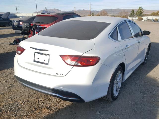 1C3CCCAB8GN157640 - 2016 CHRYSLER 200 LIMITE WHITE photo 4