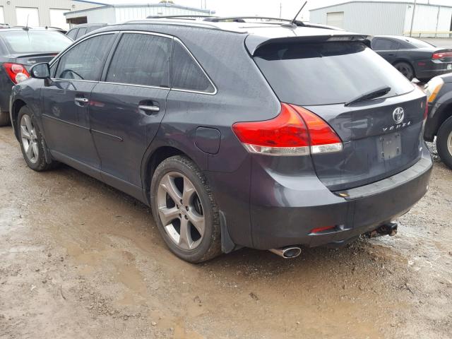 4T3BK11AX9U005148 - 2009 TOYOTA VENZA BASE CHARCOAL photo 3