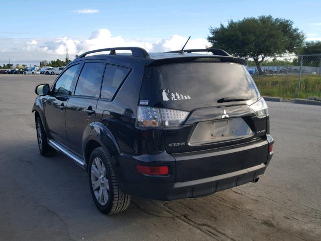 JA4AS3AW4DU012616 - 2013 MITSUBISHI OUTLANDER BLACK photo 3