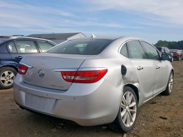 1G4PR5SK1C4229652 - 2012 BUICK VERANO CON SILVER photo 4