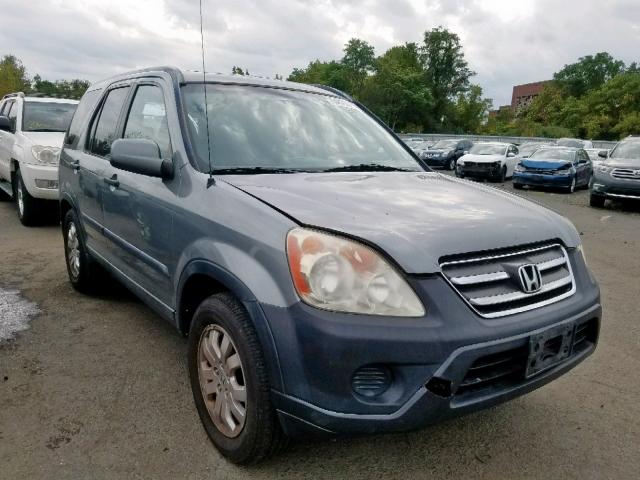 SHSRD78875U332923 - 2005 HONDA CR-V EX GRAY photo 1