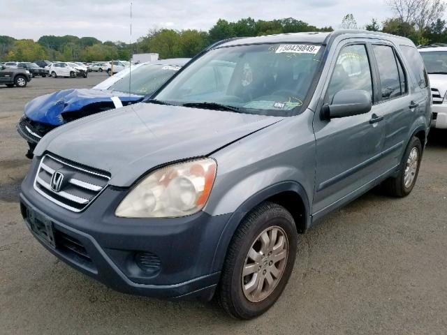 SHSRD78875U332923 - 2005 HONDA CR-V EX GRAY photo 2