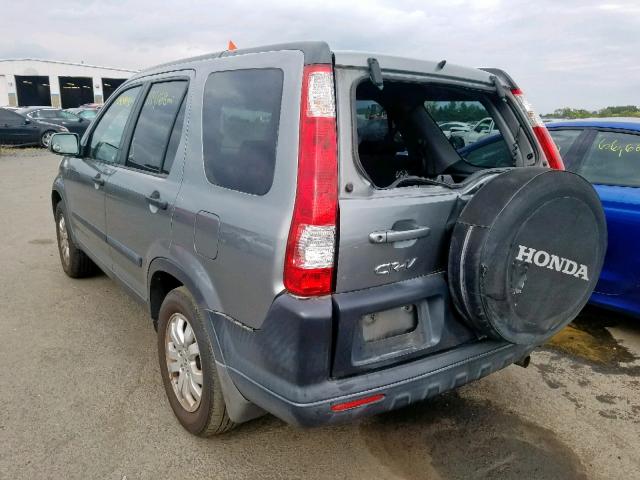 SHSRD78875U332923 - 2005 HONDA CR-V EX GRAY photo 3