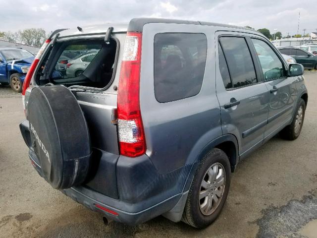 SHSRD78875U332923 - 2005 HONDA CR-V EX GRAY photo 4