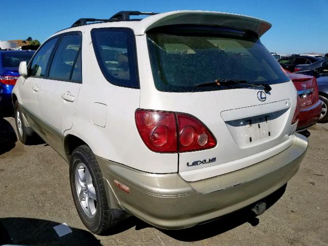 JT6GF10U4Y0059383 - 2000 LEXUS RX 300 WHITE photo 3