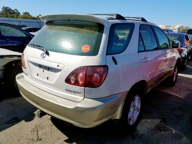 JT6GF10U4Y0059383 - 2000 LEXUS RX 300 WHITE photo 4