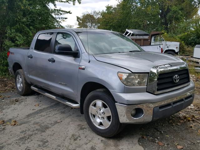 5TBDV54177S483998 - 2007 TOYOTA TUNDRA CRE SILVER photo 1