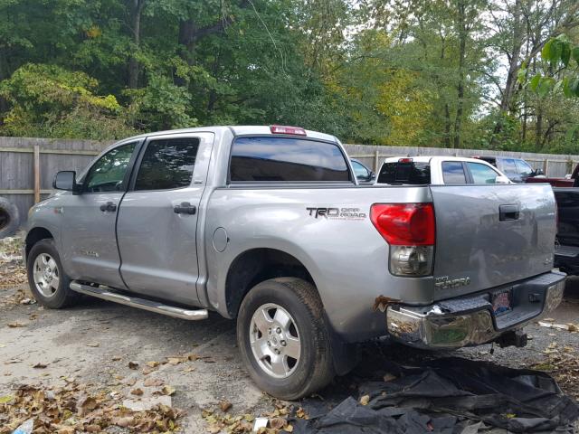 5TBDV54177S483998 - 2007 TOYOTA TUNDRA CRE SILVER photo 3