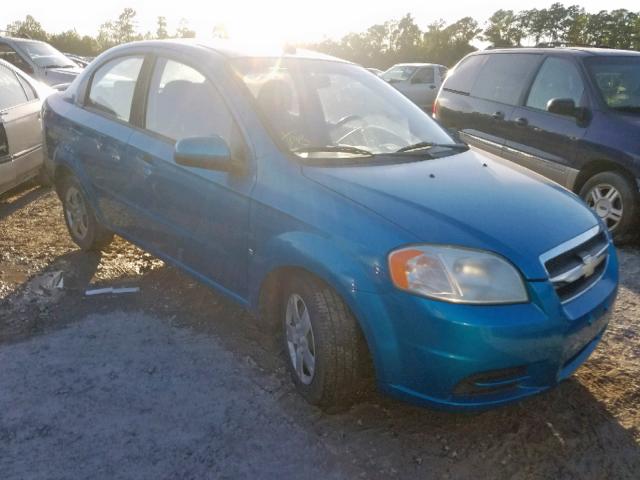 KL1TD56E49B641095 - 2009 CHEVROLET AVEO LS TEAL photo 1