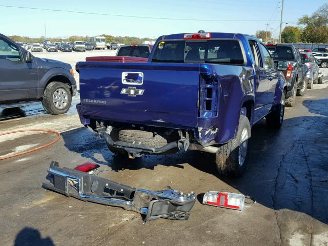1GCGSCE32G1167669 - 2016 CHEVROLET COLORADO L BLUE photo 4