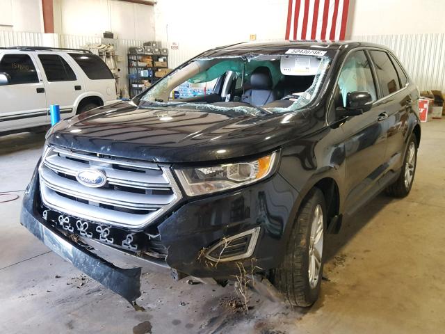 2FMTK3K83FBB06506 - 2015 FORD EDGE TITAN BLACK photo 2