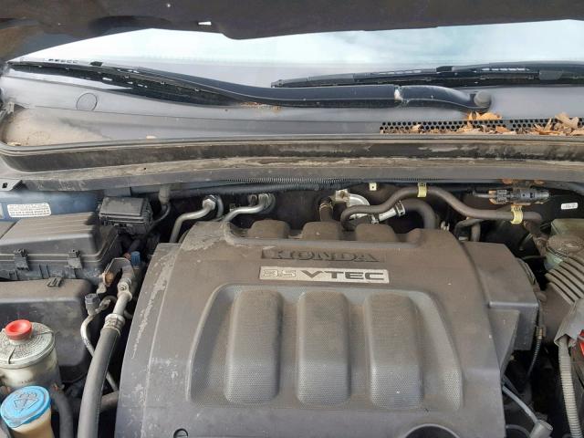 5FNRL38437B111094 - 2007 HONDA ODYSSEY EX BLUE photo 7