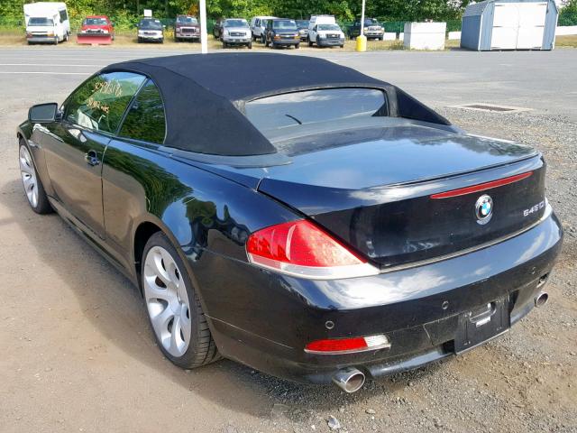 WBAEK73425B325099 - 2005 BMW 645 CI AUT BLACK photo 3