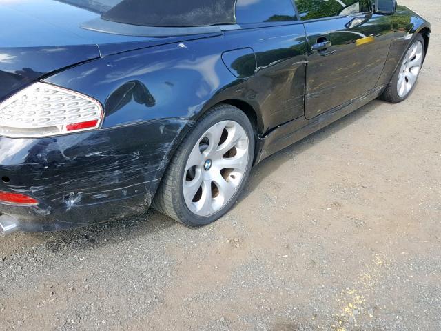 WBAEK73425B325099 - 2005 BMW 645 CI AUT BLACK photo 9