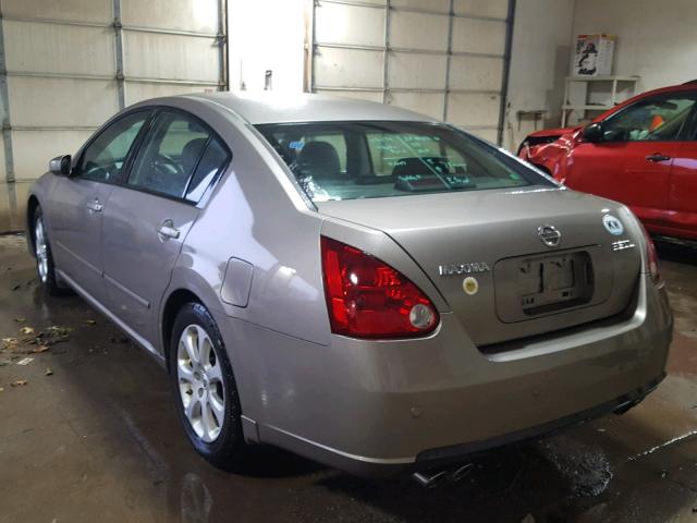 1N4BA41E27C801468 - 2007 NISSAN MAXIMA SE TAN photo 3