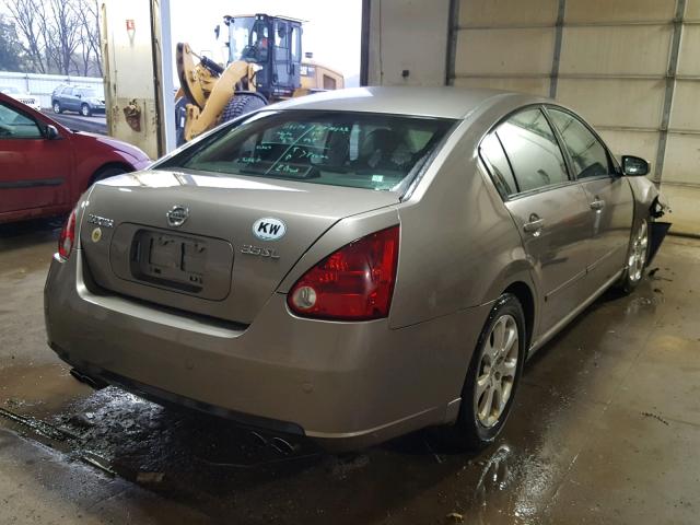 1N4BA41E27C801468 - 2007 NISSAN MAXIMA SE TAN photo 4