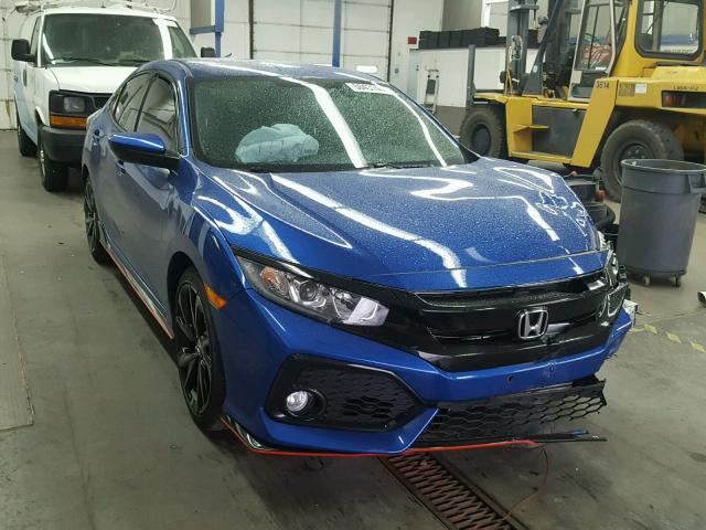 SHHFK7H45JU415532 - 2018 HONDA CIVIC SPOR BLUE photo 1