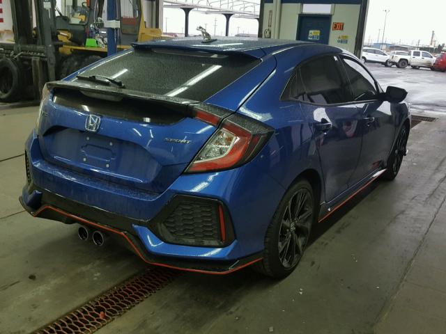 SHHFK7H45JU415532 - 2018 HONDA CIVIC SPOR BLUE photo 4