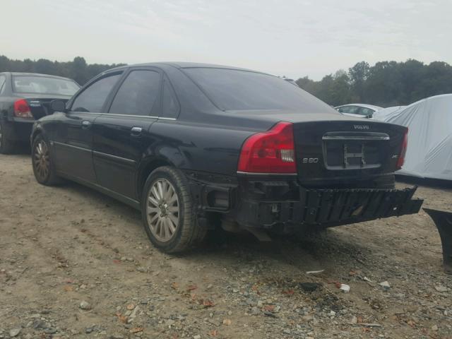 YV1TH592961444840 - 2006 VOLVO S80 2.5T BLACK photo 3