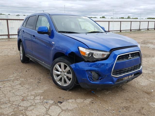 4A4AP3AU1FE017588 - 2015 MITSUBISHI OUTLANDER BLUE photo 1