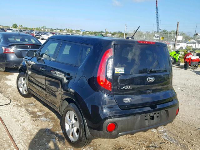 KNDJN2A20K7686732 - 2019 KIA SOUL BLACK photo 3