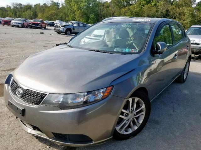 KNAFU5A2XB5389387 - 2011 KIA FORTE EX GRAY photo 2