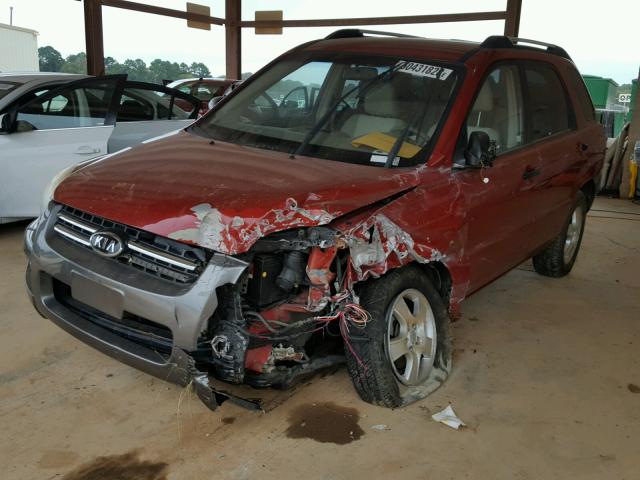 KNDJF724757050887 - 2005 KIA NEW SPORTA RED photo 2