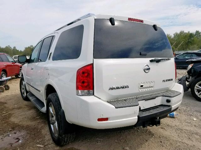 5N1AA0NE5AN621336 - 2010 NISSAN ARMADA PLA WHITE photo 3