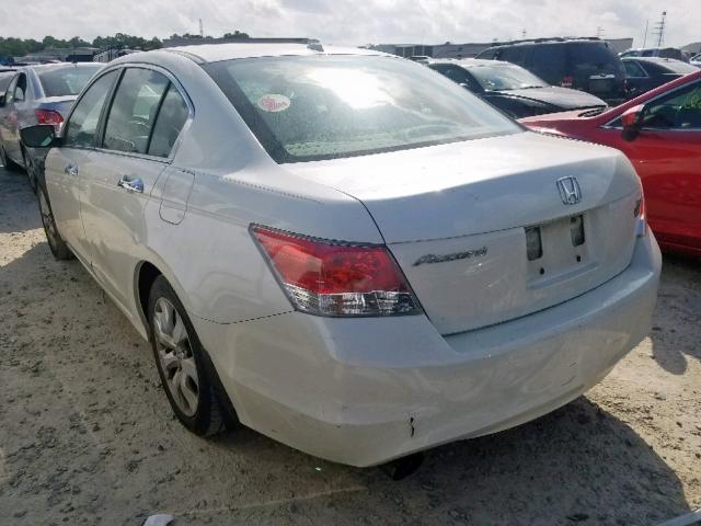 1HGCP3F85AA013220 - 2010 HONDA ACCORD EXL WHITE photo 3