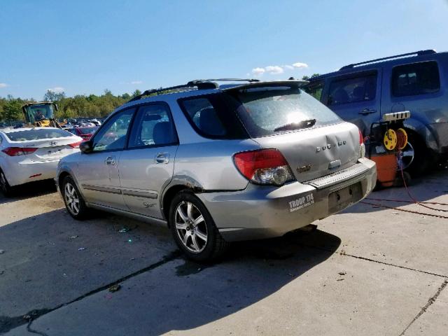 JF1GG685X5H816421 - 2005 SUBARU IMPREZA OU SILVER photo 3