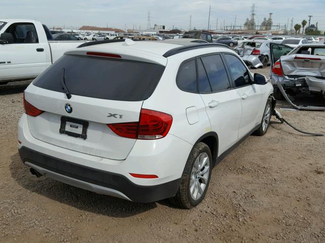 WBAVL1C55EVY16574 - 2014 BMW X1 XDRIVE2 WHITE photo 4