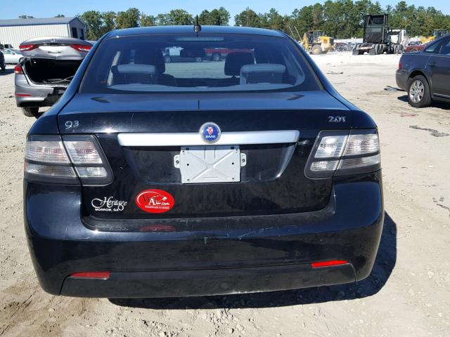 YS3FA4CY9A1608233 - 2010 SAAB 9-3 2.0T BLACK photo 9