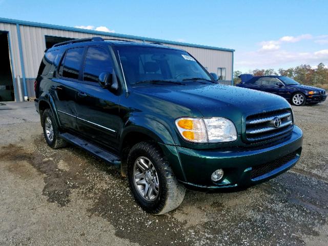 5TDBT48A14S220772 - 2004 TOYOTA SEQUOIA LI GREEN photo 1