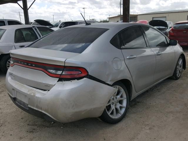 1C3CDFBA7DD209684 - 2013 DODGE DART SXT SILVER photo 4