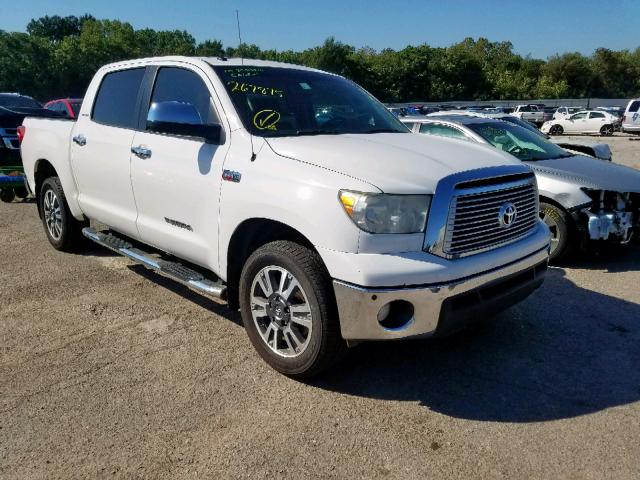 5TFHW5F10CX267875 - 2012 TOYOTA TUNDRA CRE WHITE photo 1