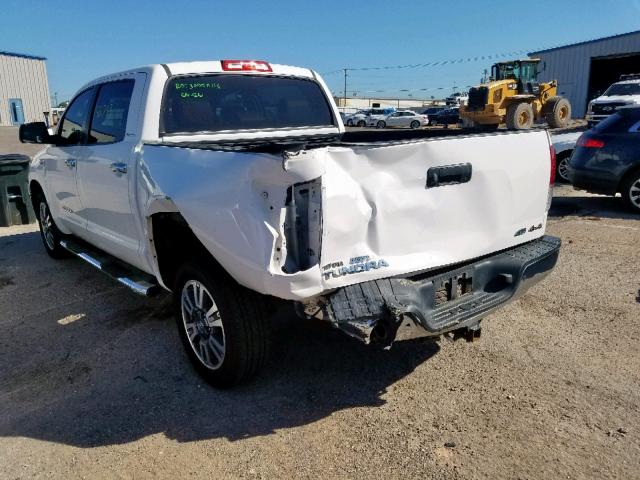 5TFHW5F10CX267875 - 2012 TOYOTA TUNDRA CRE WHITE photo 3