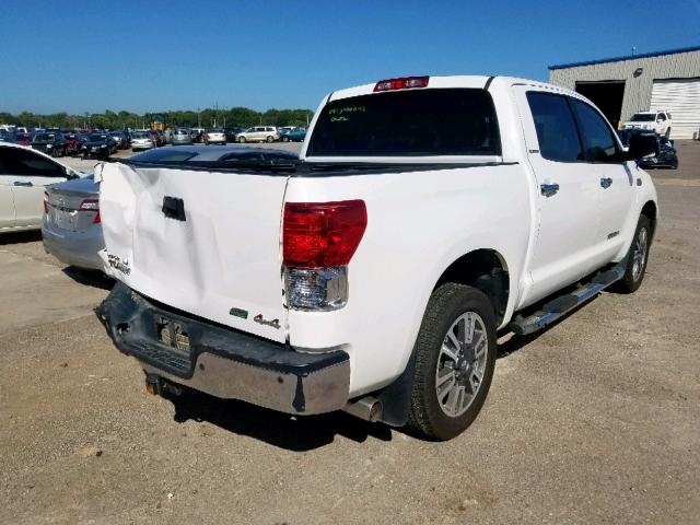 5TFHW5F10CX267875 - 2012 TOYOTA TUNDRA CRE WHITE photo 4