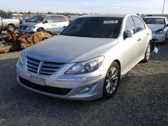 KMHGC4DDXCU201214 - 2012 HYUNDAI GENESIS 3. SILVER photo 2