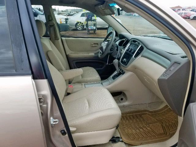 JTEDP21A650084618 - 2005 TOYOTA HIGHLANDER GOLD photo 5