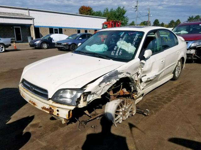 4S3BE6562Y7203498 - 2000 SUBARU LEGACY GT WHITE photo 2