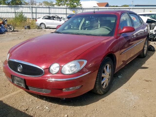 2G4WD532851348161 - 2005 BUICK LACROSSE C MAROON photo 2