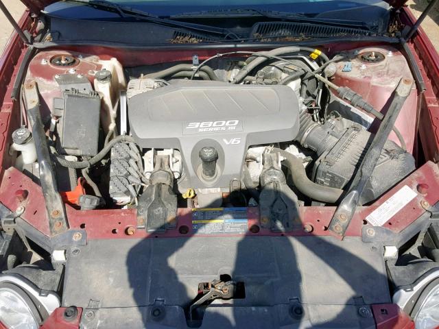 2G4WD532851348161 - 2005 BUICK LACROSSE C MAROON photo 7