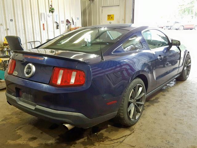1ZVBP8CH0A5138921 - 2010 FORD MUSTANG GT BLUE photo 4